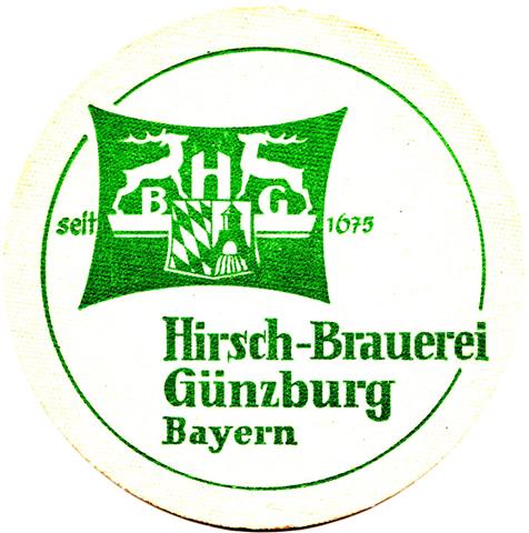 gnzburg gz-by hirschbru rund 1a (215-hirsch brauerei gnzburg-grn)